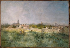 A campanha de Vaugirard em 1881 Pintura de Alexandre Prevost (século XIX) Sol. 0,46 x 0,65m Paris. Museu do Carnaval de Alexandre Prevost