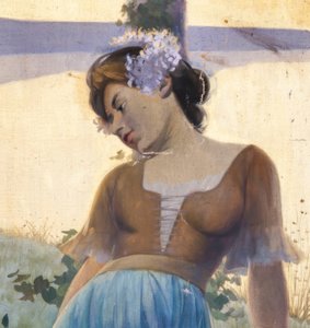 Mural representando uma alegoria da agricultura, da indústria e da exportação de Alexandre de Riquer