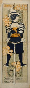 Cartaz da propaganda do pedal do salão de beleza, 1897