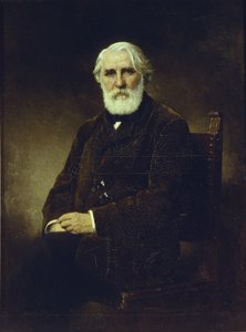 Retrato do autor Ivan S. Turgenev 1818-1883, 1875 de Alexei Alexeyevich Harlamov