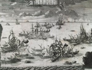 A Batalha de Grengam em 27 de julho de 1720, 1721.