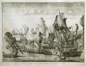 A Batalha naval de Gangut em 27 de julho de 1714, 1715