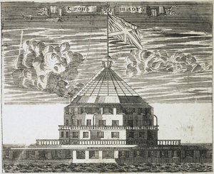 Forte Kronschlot em Kronstadt, 1717 de Alexei Ivanovich Rostovtsev