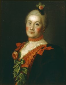 Retrato da condessa Tatyana Alexeyevna Trubetskaya, 1761 de Alexei Petrovich Antropov