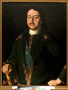 Retrato do Imperador Pedro I, o Grande de Alexei Petrovich Antropov