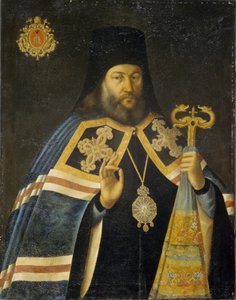 Teodósio Yankovsky, Arcebispo de São Petersburgo e Prior do Mosteiro Alexander Nevsky, década de 1770 de Alexei Petrovich Antropov