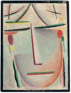 Cabeça abstrata; Cabeça abstrata, c.1921 de Alexej von Jawlensky