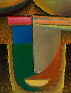 Cabeça abstrata África, 1933 de Alexej von Jawlensky