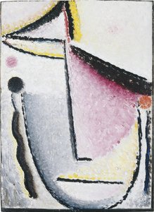 Cabeça abstrata: pensativo, 1929-1930 de Alexej von Jawlensky