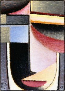 Cabeça abstrata: O cálice me passou, 1929 de Alexej von Jawlensky
