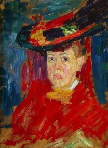 Retrato de Marianne von Werefkin. Por volta de 1906 de Alexej von Jawlensky