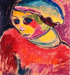 Gorro verde; Capuz verde, 1911 de Alexej von Jawlensky