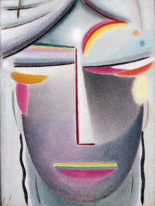 Cabeça (Buda das Trevas), c.1927 (óleo sobre tela colocado a bordo)