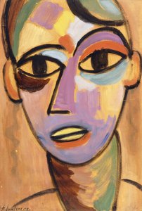 Cabeça mística: Jungling I, c.1917 de Alexej von Jawlensky