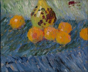 Ainda vida com laranjas de Alexej von Jawlensky