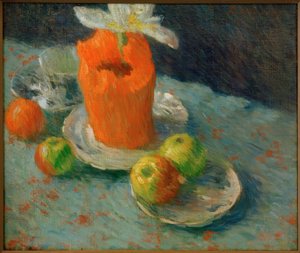 Natureza morta e Azul de Alexej von Jawlensky