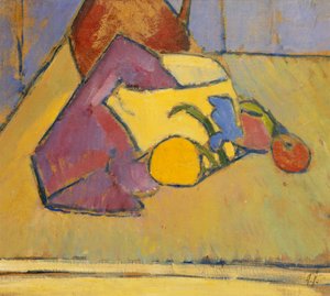 A panela amarela; O pote amarelo, c.1909 de Alexej von Jawlensky
