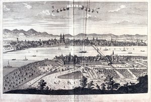 Bale, Suíça, por A.H. Jaillot em "Atlas Français" - Paris