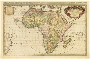 Mapa de África de 1692 por Alexis-Hubert Jaillot de Alexis Hubert Jaillot