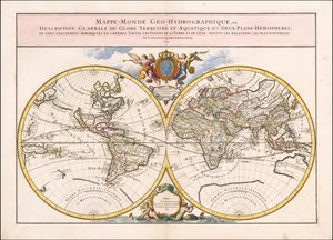 Mapa do mundo de 1699 de Alexis-Hubert Jaillot de Alexis Hubert Jaillot