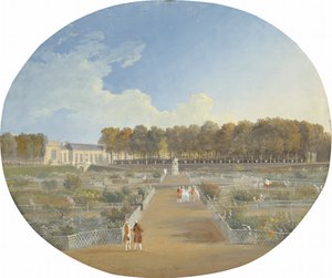 A Horta do Hotel de Valentinois em Passy de Alexis Nicolas Perignon the Elder