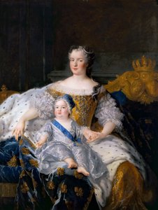 Marie Leszczynska com Louis, Dauphin da França