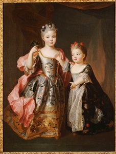 Retrato de duas meninas, que se diz Adelaide e Victoire, filhas de Luís XV