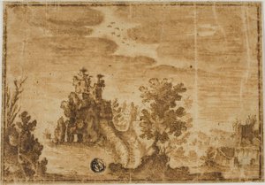 Castelo de fadas na paisagem de Alfonso Parigi