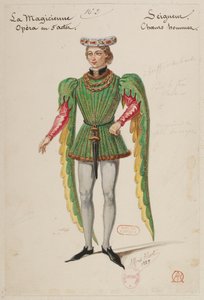 Halévy - La magicienne - modelos de figurinos de Alfred Albert - 02. Seigneur, coro masculino de Alfred Albert