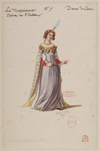 Halévy - La magicienne - figurinos de Alfred Albert - 07. Dama da corte de Alfred Albert