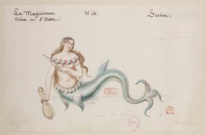 Halévy - La magicienne - modelos de figurinos de Alfred Albert - 14. A sereia de Alfred Albert