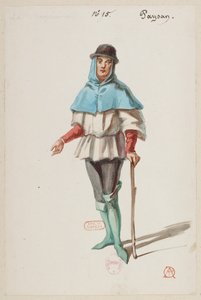 Halévy - La magicienne - modelos de figurinos de Alfred Albert - 15. Paysan de Alfred Albert