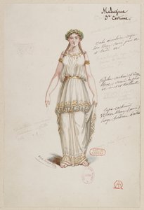 Halévy - La magicienne - modelos de figurinos de Alfred Albert - 21. Mélusine, 3º fato de Alfred Albert