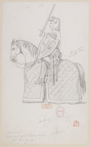 Halévy - O Mágico - modelos de figurinos de Alfred Albert - 26 (Jogo de xadrez, cavalo cristão) de Alfred Albert