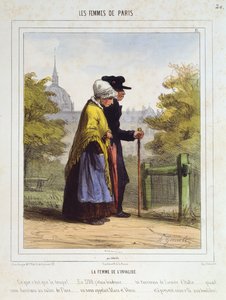 A mulher dos Invalides, das mulheres de Paris, 1841-42 de Alfred Andre Geniole