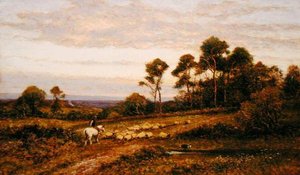 Um pasto Surrey (óleo sobre tela)