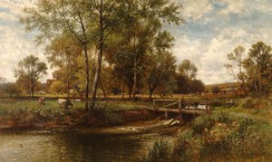 Nos prados, Youngsbury, 1900 de Alfred Augustus Glendening