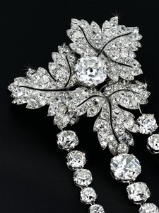 Broche &39;Folhas de Groselha&39;, c.1855 (diamantes, prata e ouro)