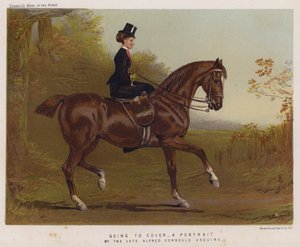 Going to Cover (cor litho) de Alfred Chantrey Corbould