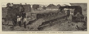 Colheita em clima úmido, New Machinery do Sr. Gibbs de Alfred Chantrey Corbould