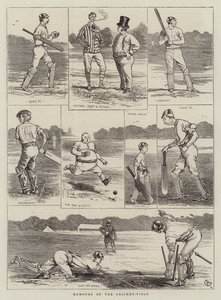 Humores do campo de críquete de Alfred Chantrey Corbould