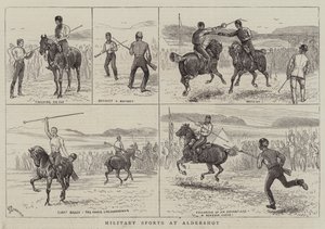 Esportes Militares no Aldershot de Alfred Chantrey Corbould