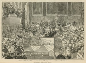 As cortes reais da justiça: almoço no templo médio de Alfred Chantrey Corbould