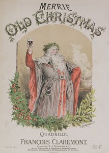 Capa da partitura de &39;Merrie Old Christmas&39;, uma quadrilha de Francois Claremont de Alfred Concanen