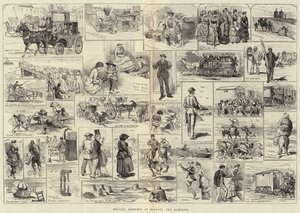 Esboços de férias em Margate e Ramsgate de Alfred Courbould