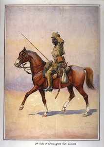 Soldado do 31º dono do Duque de Connaught, Daffadar, Dekhani Mahratta, ilustração de &39;Exércitos da Índia&39; pelo major GF Macmunn, publicado em 1911, 1910