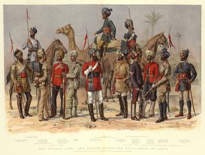 O exército de Madras e as tropas sob o governo da Índia