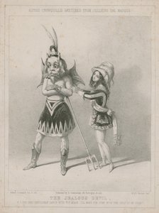 Esboços de Alfred Crowquill de Julliens bal masque: O diabo ciumento