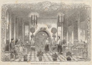 Sala de estar na casa de um nobre chinês de Alfred Crowquill