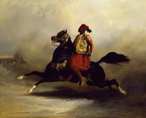 Nubian Horseman no galope